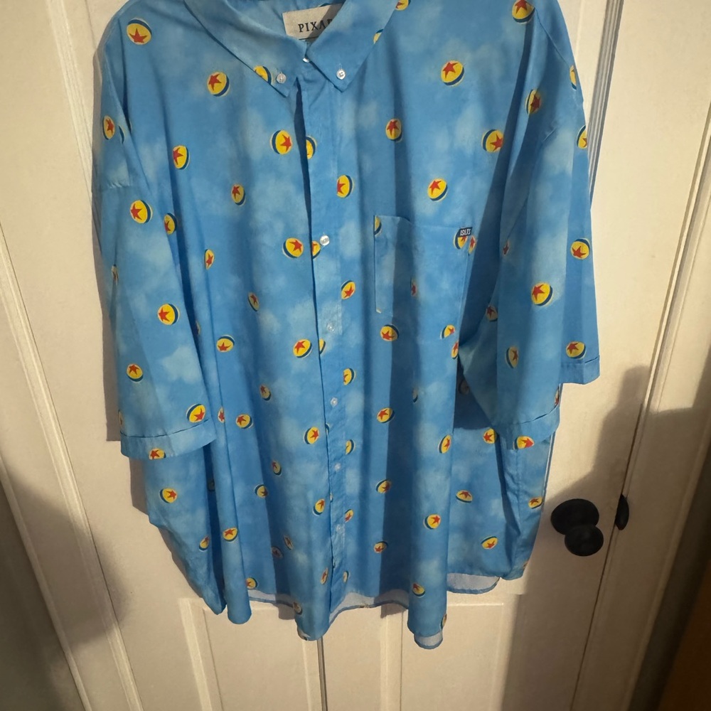 RSVLTS Light Blue Pixar Shirt with Star and Ball Design